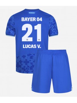 Bayer Leverkusen Lucas Vazquez #21 Replika Tredje Kläder Barn 2025-26 Kortärmad (+ byxor)
